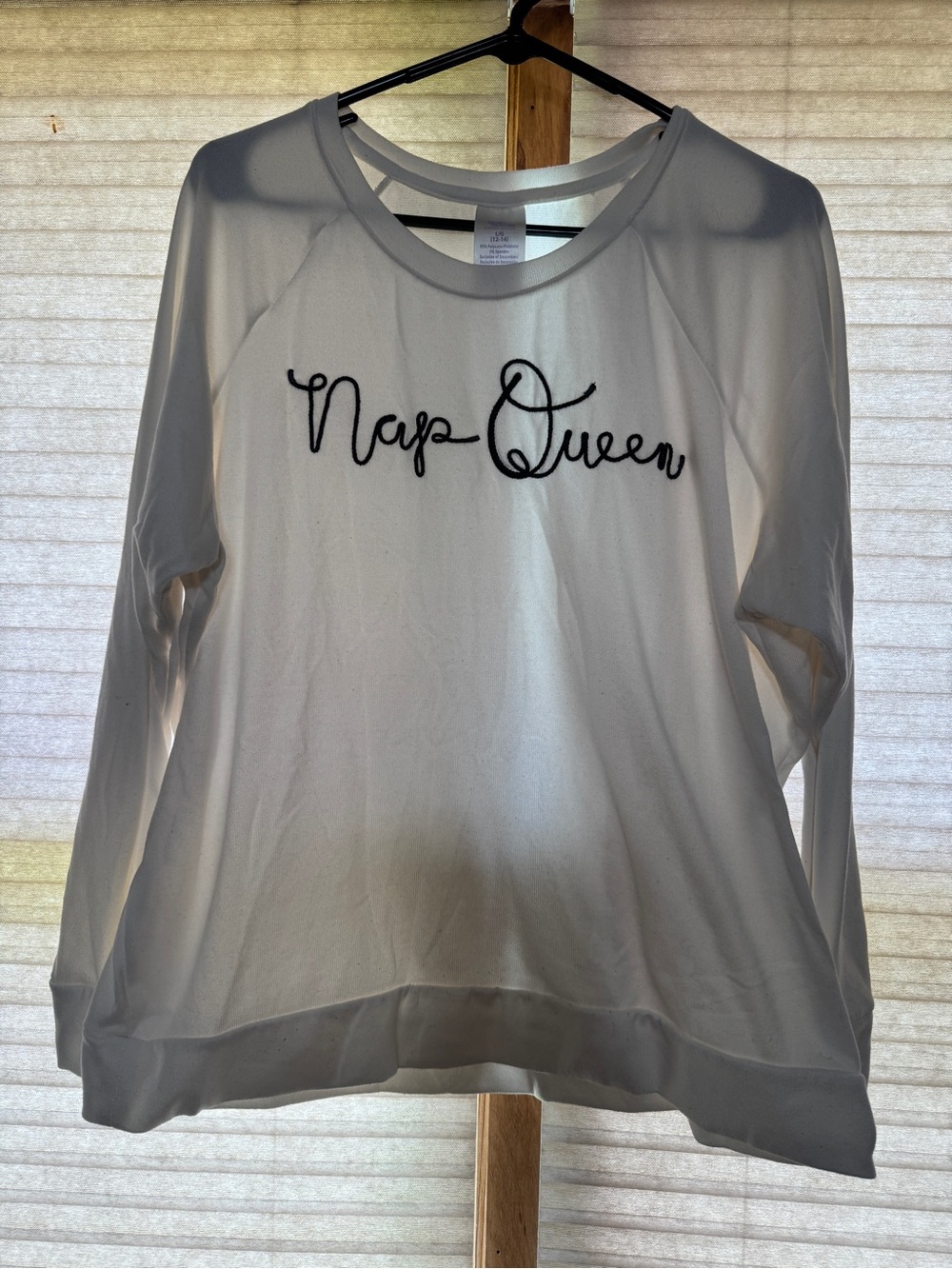 Secret Treasures White "Nap Queen" Pullover Sweatshirt